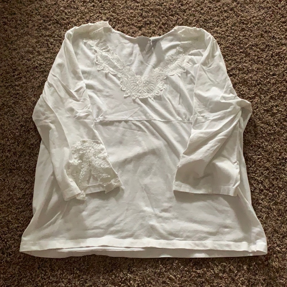 White Top with Lace